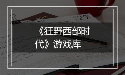 《狂野西部时代》游戏库
