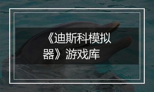 《迪斯科模拟器》游戏库