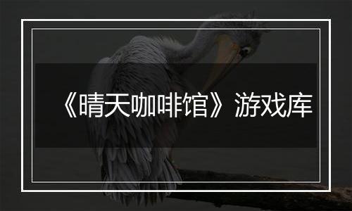 《晴天咖啡馆》游戏库