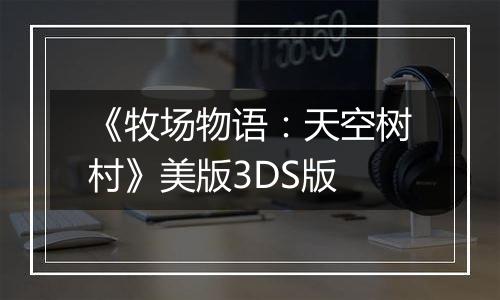 《牧场物语：天空树村》美版3DS版