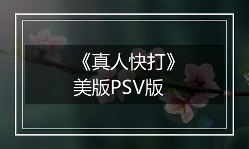《真人快打》美版PSV版