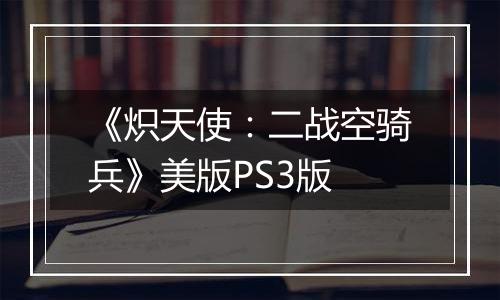 《炽天使：二战空骑兵》美版PS3版