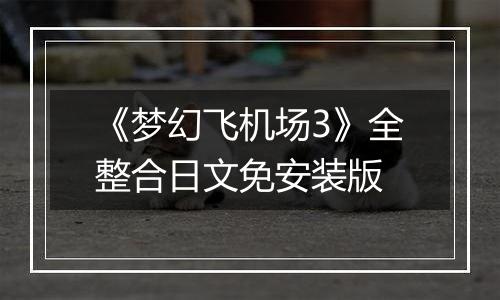 《梦幻飞机场3》全整合日文免安装版