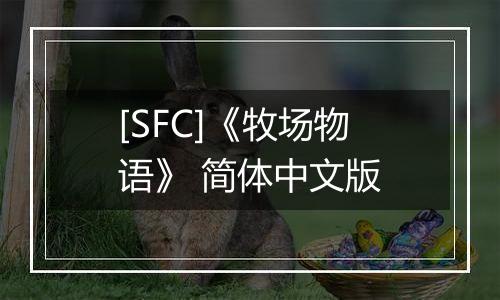 [SFC]《牧场物语》 简体中文版