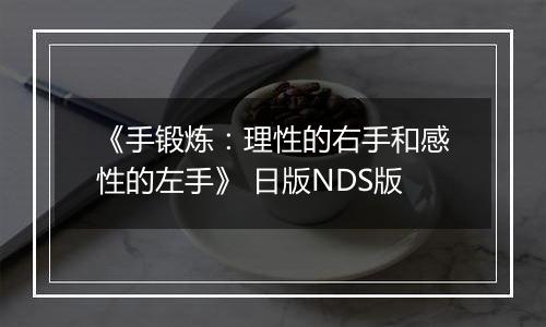 《手锻炼：理性的右手和感性的左手》 日版NDS版