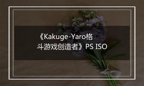 《Kakuge-Yaro格斗游戏创造者》PS ISO