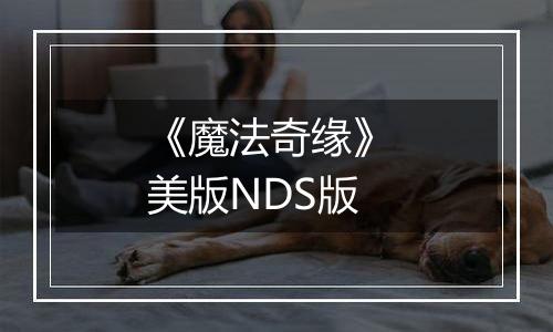 《魔法奇缘》 美版NDS版