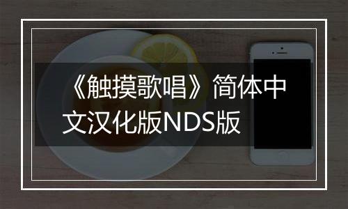 《触摸歌唱》简体中文汉化版NDS版