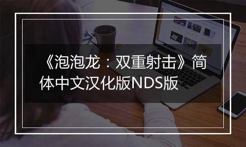 《泡泡龙：双重射击》简体中文汉化版NDS版