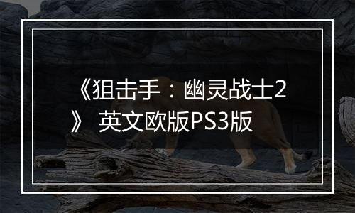 《狙击手:幽灵战士2》 英文欧版PS3版