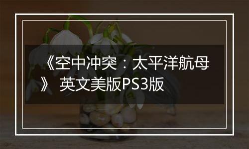 《空中冲突:太平洋航母》 英文美版PS3版